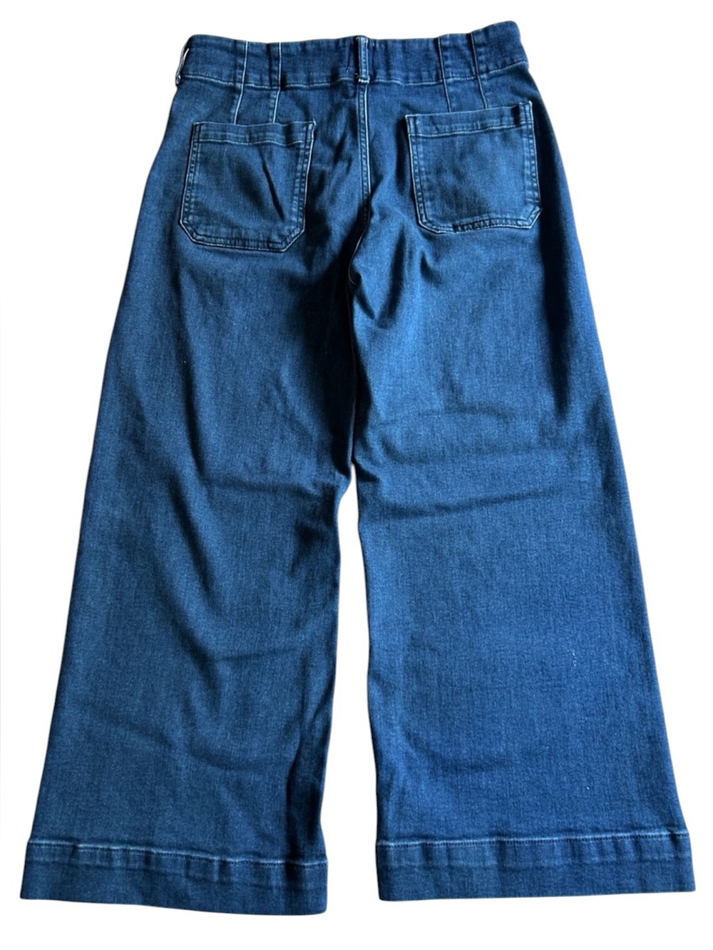 Anthropologie Maeve The Colette Wide Leg Crop Denim Jeans Size 31 - Picture 4 of 10